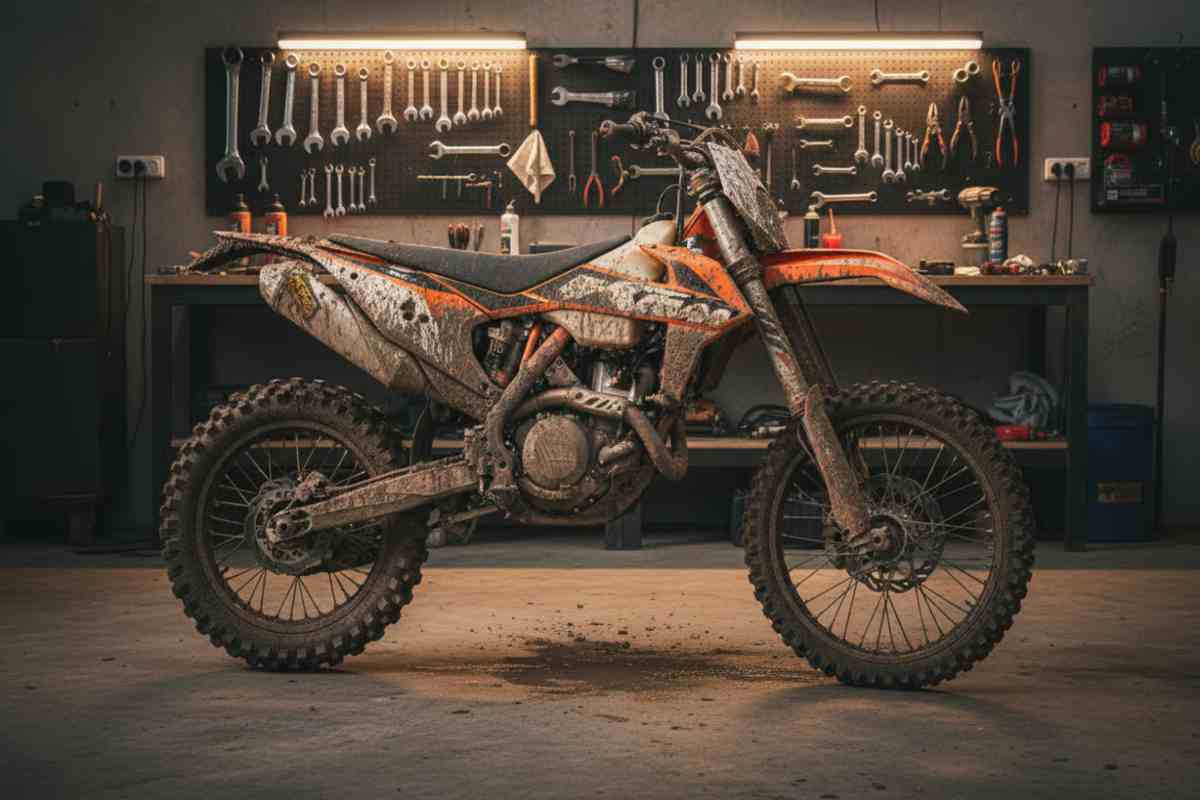 Tot ce trebuie să știi despre întreținerea unei motociclete enduro: ungere, curăţare, verificări şi mentenanţa sezonieră