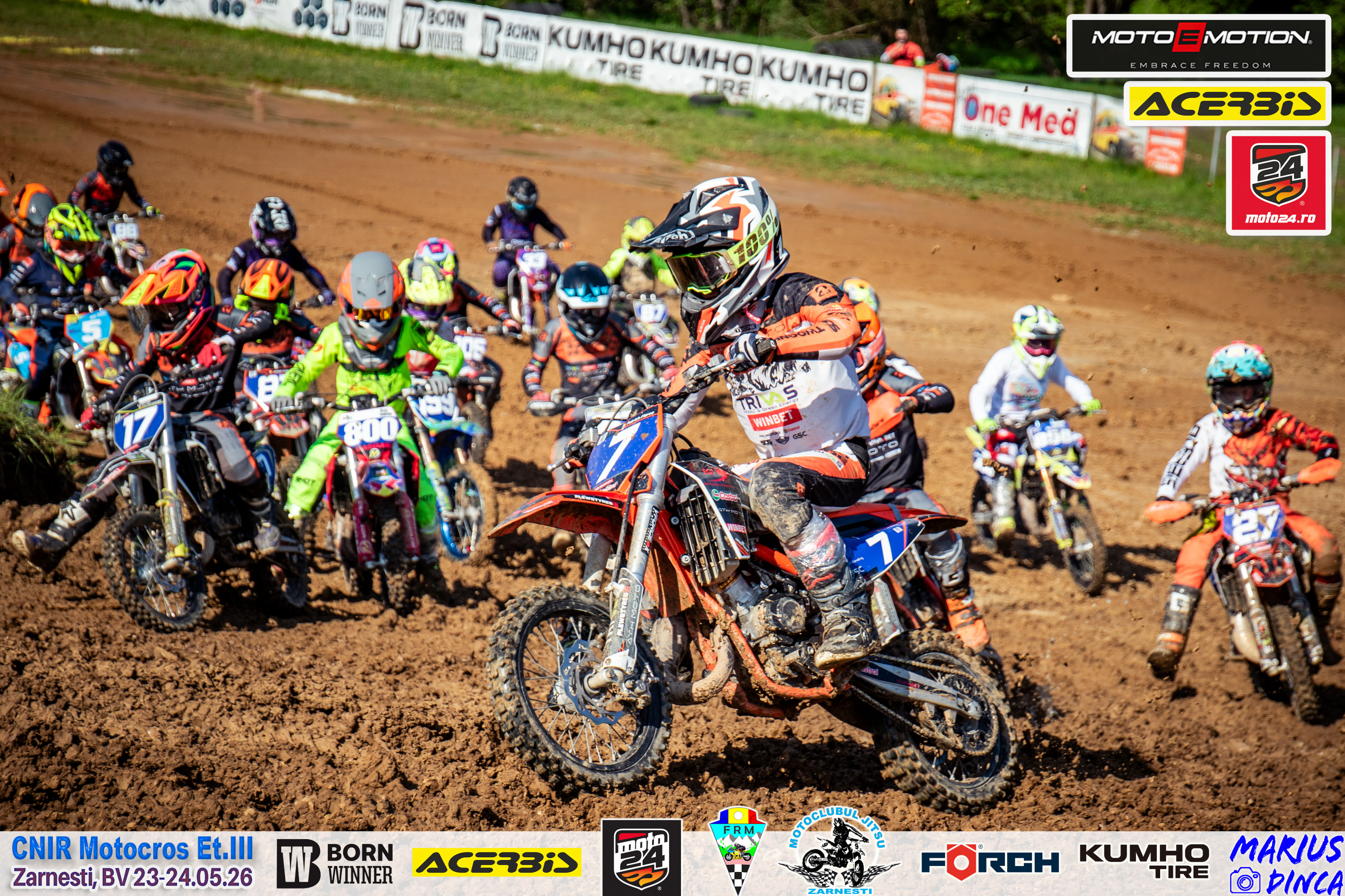 Etapa a III-a a Campionatului Național de Motocros 2026: spectacol pe circuitul din Zărnești și rezultate complete