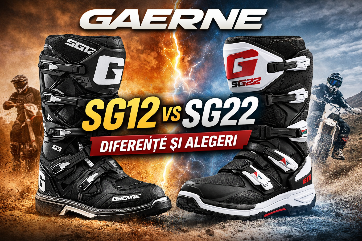 Gaerne SG12 vs SG22: diferențe, avantaje și ce model alegi