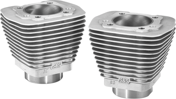 Evolution-style Aluminum Cylinders Silver, 1, nordicamoto.ro