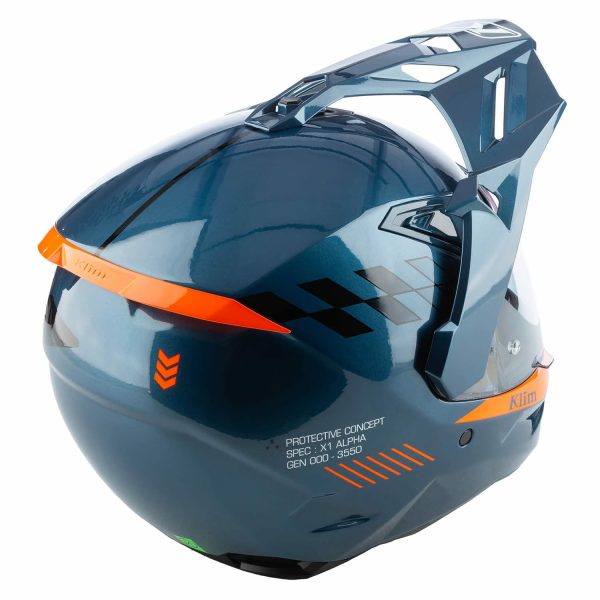 Casca Moto Klim X1 Alpha ECE/DOT Gloss Hi-Vis - White-26