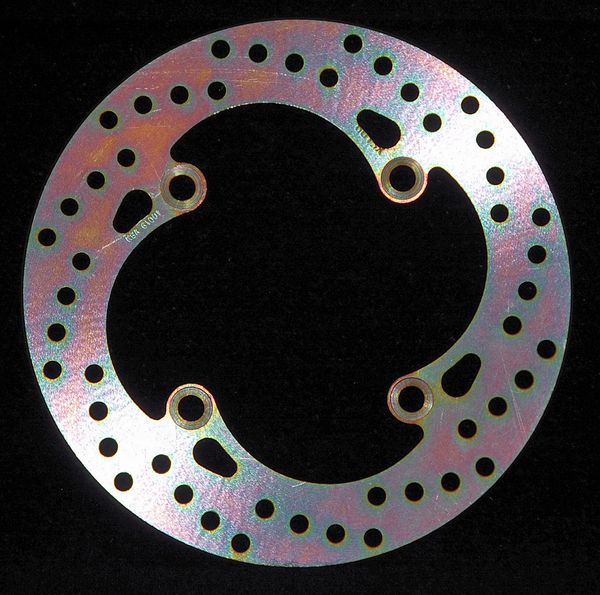 Round D-series Fixed Offroad Brake Rotor Silver, Stainless Steel 