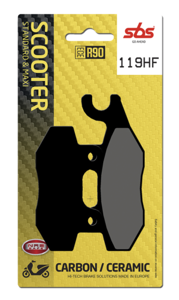 Hf Street Ceramic Organic Brake Pads, 1, nordicamoto.ro