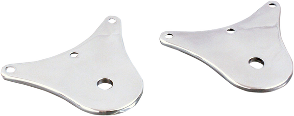 Flag Mount Bumper Plates Chrome, 1, nordicamoto.ro