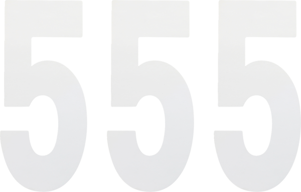Standard Numbers White, 3, nordicamoto.ro