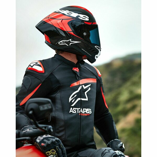 Casca integrala sport ALPINESTARS SUPERTECH R10 CARBON ELEMENT Negru/Rosu/Alb-1