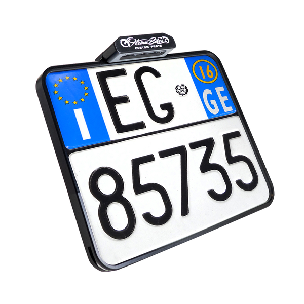 License Plate With Taillight Black, 1, nordicamoto.ro