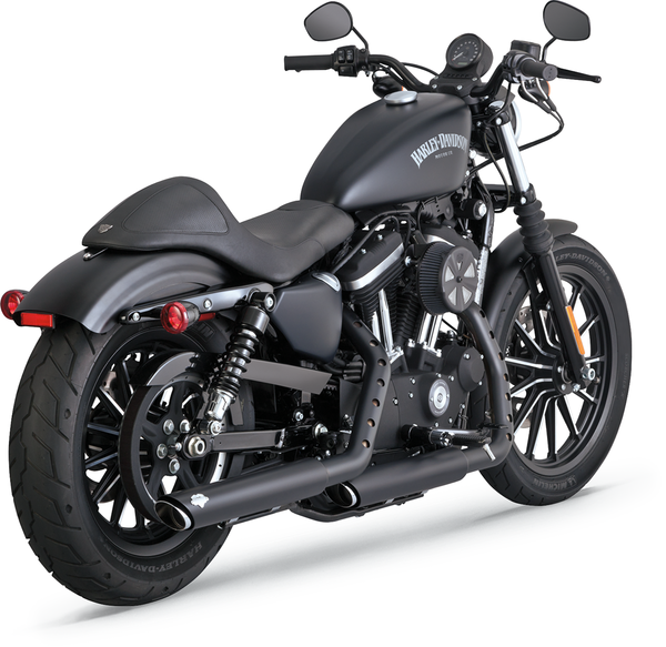 3(r) Round Twin Slash Slip-on Mufflers Black, 1, nordicamoto.ro