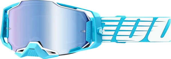 Ochelari 100% Armega OD Sky Blue/Mirror Lentila colorata, 1, nordicamoto.ro