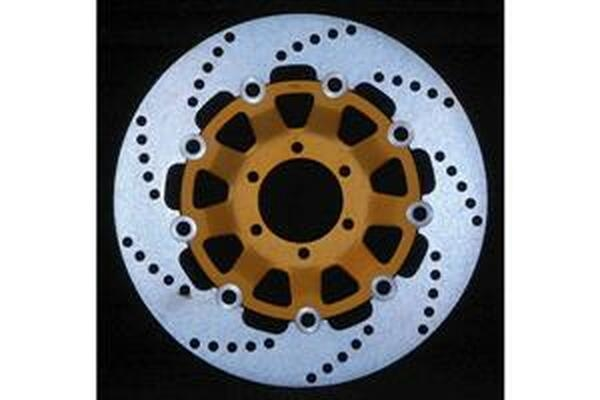 Round Pro-lite Brake Rotor Gold, Silver, Stainless Steel, 1, nordicamoto.ro