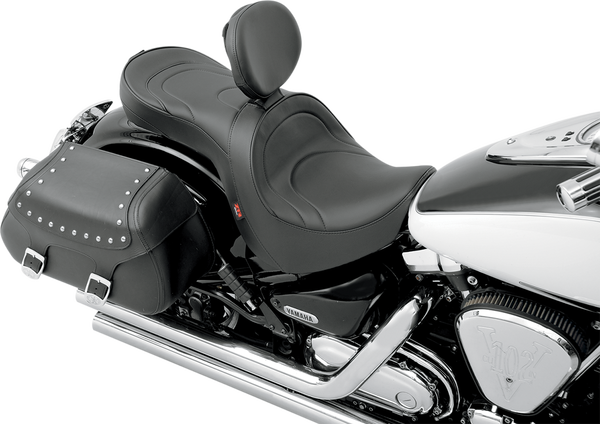 Low-profile Touring Seat With Ez Glide Ii Backrest Option Black-3
