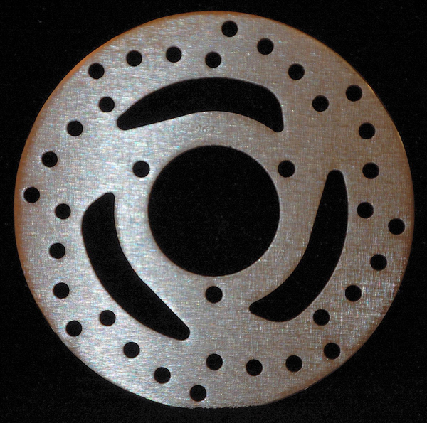 Round D-series Scooter Brake Rotor Silver, Stainless Steel, Zinc, 1, nordicamoto.ro