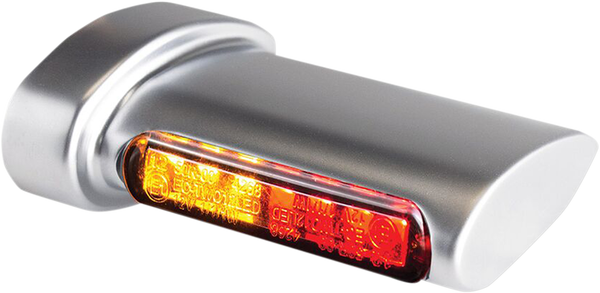 Winglets Led Turn Signals Chrome, Satin, 1, nordicamoto.ro