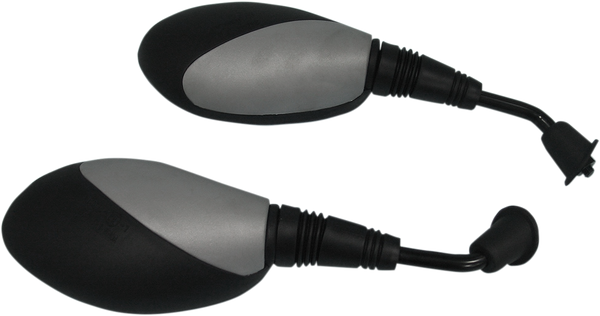 Universal E-marked Mirror Black, Silver, 1, nordicamoto.ro