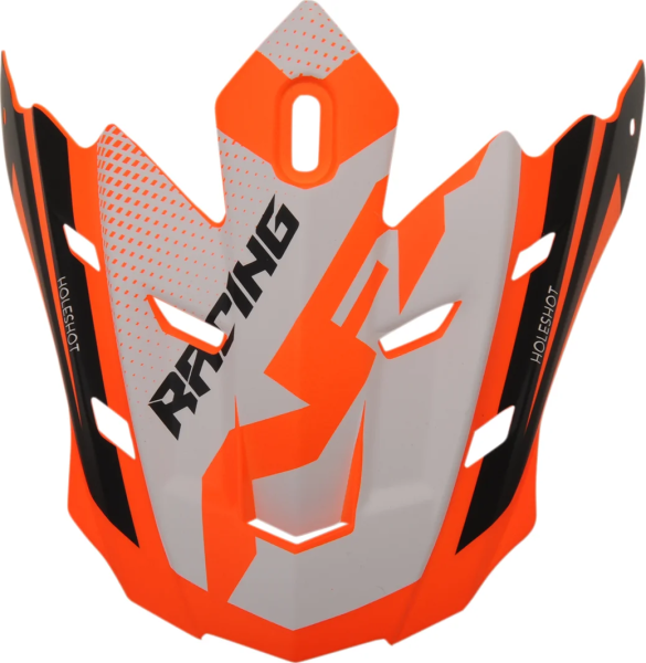 Fx-17 Holeshot Visor Peak Matte Neon Orange/black/white Hi-vis, Orange ONE SIZE, 1, nordicamoto.ro