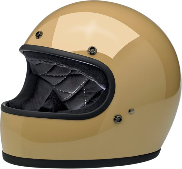 Gringo Full Face Helmet Gloss Coyote Tan Medium Brown, Off-white M, 1, nordicamoto.ro