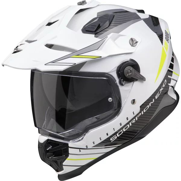 Casca enduro/adventure SCORPION ADF-9000 AIR FEAT S Alb mat/Negru/Rosu, 7, nordicamoto.ro