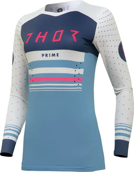 Tricou Dama Thor Prime Blaze Blue/White-4