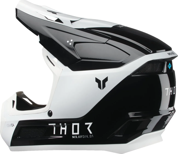 THOR Youth Fleet Storm Helmet White, Black -2