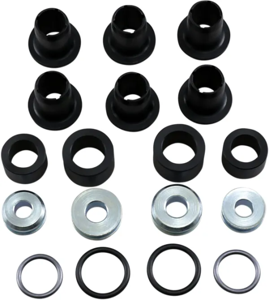 MOOSE RACING Rear Suspension Bushing Kit Black, Chrome -0