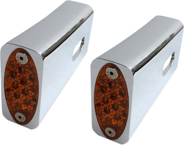 Fender Strut Led Marker Lights Chrome, 1, nordicamoto.ro