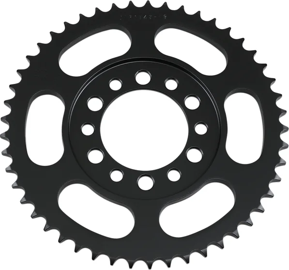 Jtr1842.49 Rear Replacement Sprocket 49 Teeth 428 Pitch Natural Steel Black, 1, nordicamoto.ro