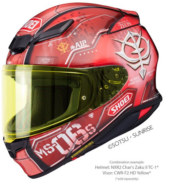 Casca integrala SHOEI NXR2 CHAR`S ZAKU II TC-1 Rosu XXL-6