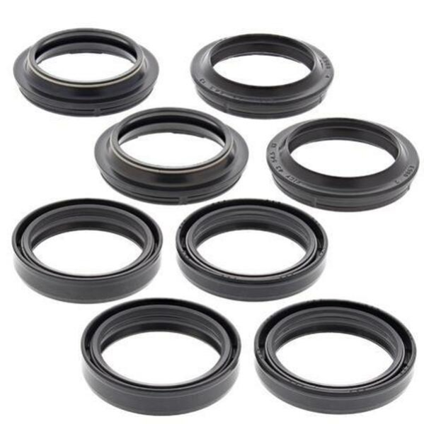 Set garnitură de ulei/garnitură antipraf pentru furcă, negru, 1, nordicamoto.ro