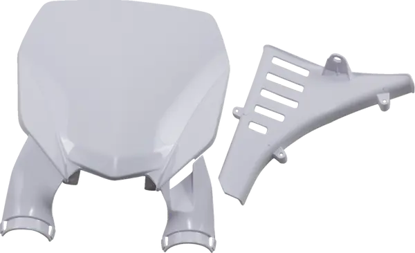 Stadium Number Plate With Fork Guards White-027d7bcf01c20316cb6eb0015da9d962.webp