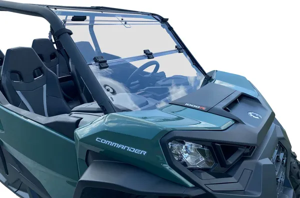 Deluxe Full Folding Windshield Clear -7
