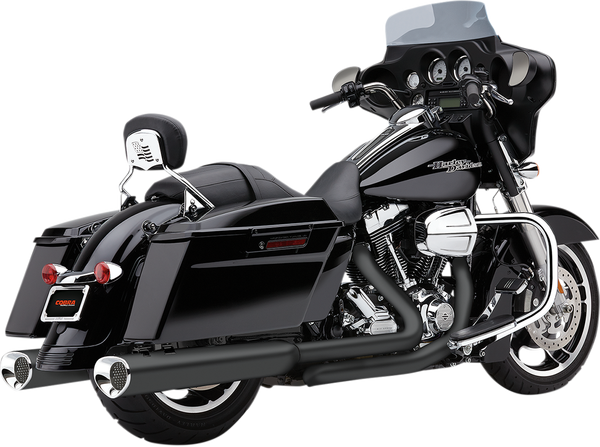 Tri Flo Slip-on Mufflers Black, 1, nordicamoto.ro
