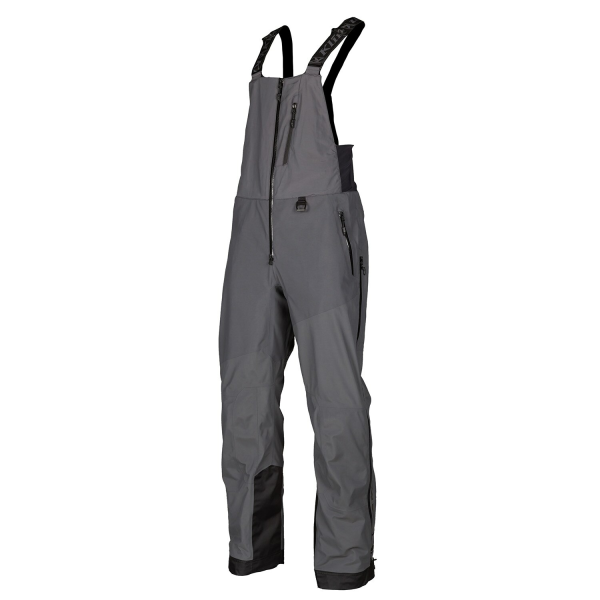 Pantaloni Snowmobil Klim Storm Bib Non-Insulated Electric Blue Lemonade - Black-2