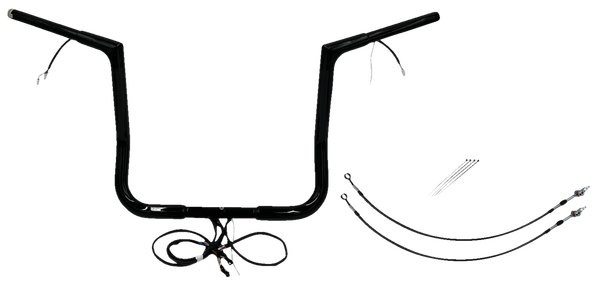 Plug & Play Ez Install 1-1/4(r) Flat Top Handlebar Kit Black, 1, nordicamoto.ro