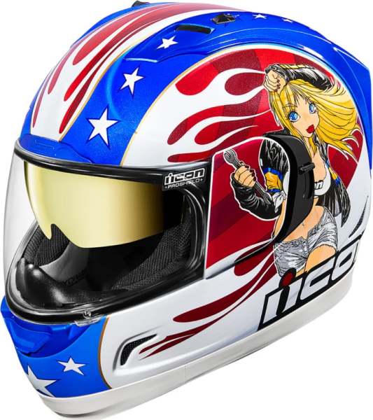 Alliance Gt Dc18 Helmet Glory 2x-large Blue, Multi, Red, White 2XL, 1, nordicamoto.ro