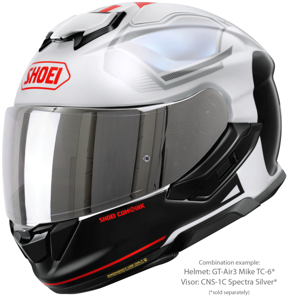 Casca integrala SHOEI GT-AIR3 MIKE TC-6 Negru/Rosu/Alb XXL-5