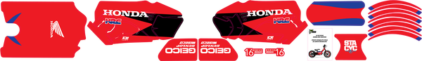 Stacyc Stability 16(r) Cycle Brushless Graphic Kit Red, 1, nordicamoto.ro