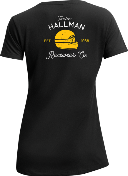 Tricou Dama Thor Hallman Garage V-neck Black S, 4, nordicamoto.ro