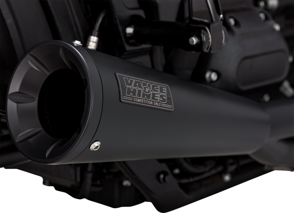 2-into-1 Upsweep Exhaust System Black, 1, nordicamoto.ro