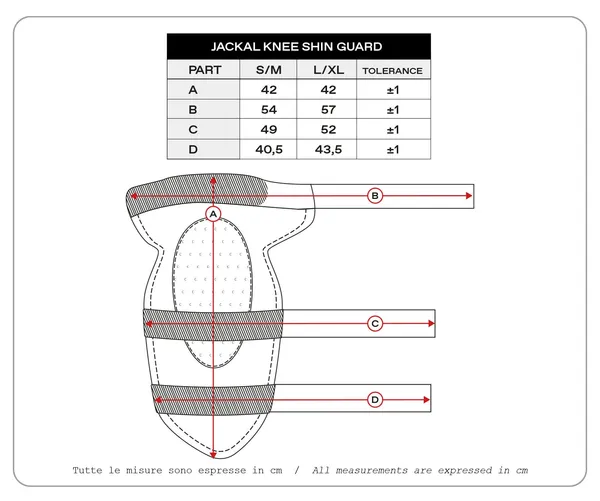 Jackal Knee-shin Guard Black, White -0