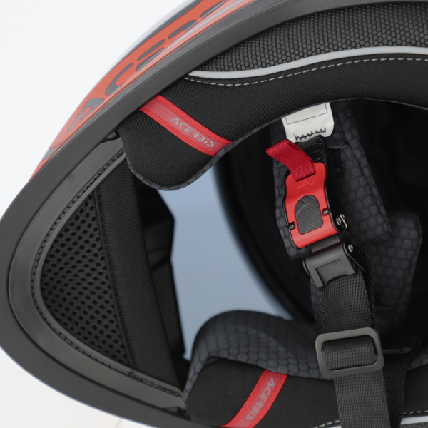Casca Acerbis X-Way Graphic Orange/Grey-1