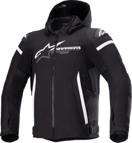 Geaca Moto Alpinestars Zaca Waterproof Black/White-2