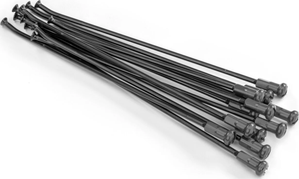 Spokes & Nipples 14(r) Rear Aluminium Replacement Kit Black | Silver Aluminum, Black, 1, nordicamoto.ro