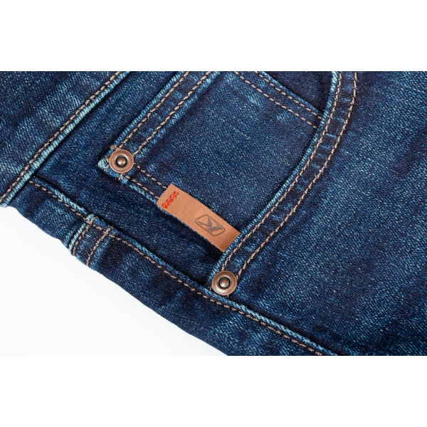Jeans Moto Klim Unlimited Straight Stretch Denim Cobalt-5