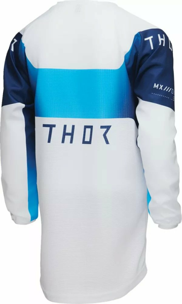 Tricou Enduro Copii Thor Launchmode Storm White/Blue-2