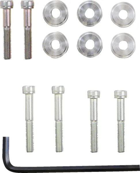 MOOSE RACING Handlebar Riser Kit Silver 