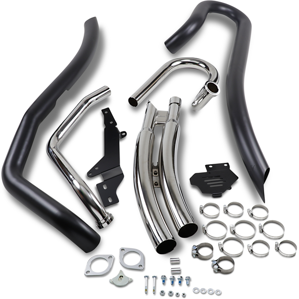 Speedster Swept Exhaust System Black, 2, nordicamoto.ro