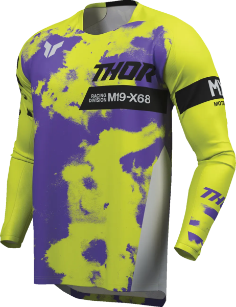 Youth Launchmode Bleach Jersey Purple, Yellow -3