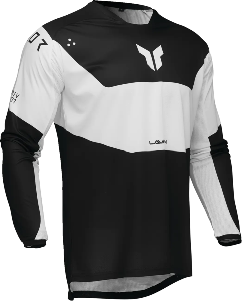 Tricou Enduro Thor Launchmode Storm Black/White-3