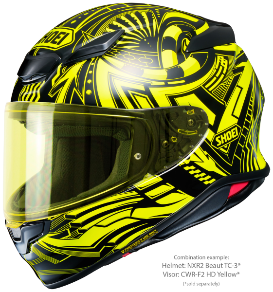 Casca integrala SHOEI NXR2 BEAUT TC-3 Negru/Galben/Alb XXL-7