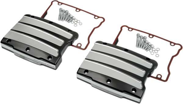 Rocker Box Covers Black, Silver, 1, nordicamoto.ro